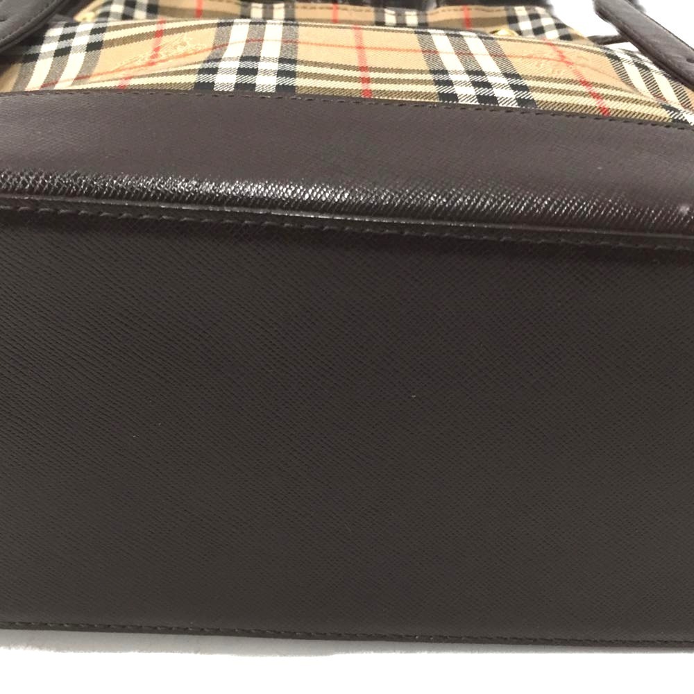 Burberry Bachek Shadow Black Horse Backpack Beige Tan Brown - Picture 4 of 8